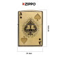 Immagine 4 - Zippo Premium Accendino a Benzina Ricaricabile e Antivento con Fantasia Ace of Spades Design - mod. 46388
