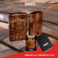 Immagine 6 - Zippo Premium Accendino a Benzina Ricaricabile e Antivento con Fantasia Jack Daniel's - mod. 46278