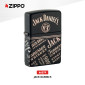 Immagine 2 - Zippo Premium Accendino a Benzina Ricaricabile e Antivento con Fantasia Jack Daniel's - mod. 46279
