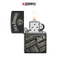 Immagine 5 - Zippo Premium Accendino a Benzina Ricaricabile e Antivento con Fantasia Jack Daniel's - mod. 46279