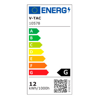 V-Tac Faretto LED COB 12W Incasso Rotondo Orientabile CCT