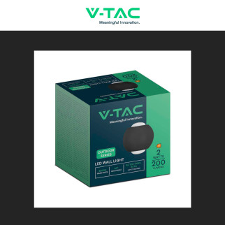 V-Tac VT-2502 Applique LED 2W COB IP54 Doppio Fascio Luminoso