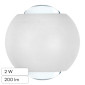 V-Tac VT-2502 Lampada LED da Muro 2W COB IP54 Doppio Fascio Luminoso Applique Colore Bianco - SKU 10585 / 10587
