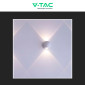 Immagine 6 - V-Tac VT-2502 Lampada LED da Muro 2W COB IP54 Doppio Fascio Luminoso Applique Colore Bianco - SKU 10585 / 10587