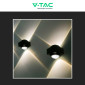 Immagine 6 - V-Tac VT-2503 Lampada LED da Muro 2W COB IP54 Doppio Fascio Luminoso Applique Colore Nero - SKU 23028 / 23030