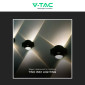Immagine 10 - V-Tac VT-2503 Lampada LED da Muro 2W COB IP54 Doppio Fascio Luminoso Applique Colore Nero - SKU 23028 / 23030
