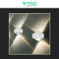 Immagine 6 - V-Tac VT-2503 Lampada LED da Muro 2W COB IP54 Doppio Fascio Luminoso Applique Colore Bianco - SKU 23029 / 23031