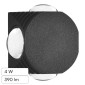V-Tac VT-2544 Lampada LED da Muro 4W COB IP54 con 4 Fasci Luminosi Applique Colore Nero - SKU  10588 / 10590