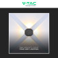 Immagine 10 - V-Tac VT-2544 Lampada LED da Muro 4W COB IP54 con 4 Fasci Luminosi Applique Colore Nero - SKU  10588 / 10590