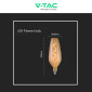 Immagine 6 - V-Tac VT-2272 Lampadina LED E27 4W B125 Filament Spiral in Vetro Ambrato - SKU 23171