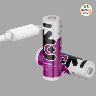 Uniross 1500 Series Pile Ricaricabili Stilo AA HR6 Ioni di Litio