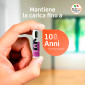 Immagine 3 - Uniross 500 Series Pile al Litio Ministilo AAA HR3 400mAh 1,5V Ricaricabili Cavo USB-C e Indicatore LED - Blister da 4 Batterie