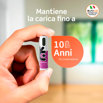 Uniross 500 Series Pile Ricaricabili Ministilo AAA HR3 Ioni di Litio