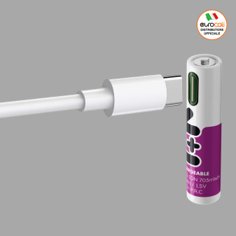 Uniross 500 Series Pile Ricaricabili Ministilo AAA HR3 Ioni di Litio