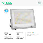 Immagine 2 - V-Tac VT-44100CCT Faro LED 100W Faretto SMD IP65 LED Sostituibili CCT Changing Color 3in1 Colore Grigio - SKU 23615
