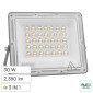 Immagine 1 - V-Tac VT-44030CCT Faro LED 30W Faretto SMD IP65 LED Sostituibili CCT Changing Color 3in1 Colore Grigio - SKU 23613