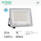 Immagine 2 - V-Tac VT-44030CCT Faro LED 30W Faretto SMD IP65 LED Sostituibili CCT Changing Color 3in1 Colore Grigio - SKU 23613