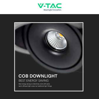 V-Tac Faretto LED COB 28W Incasso Rotondo Orientabile CCT