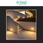 Immagine 8 - V-Tac VT-8054 Lampada LED da Muro 12W Wall Light SMD Applique IP65 Colore Nero - SKU 6807 / 6808 / 6809