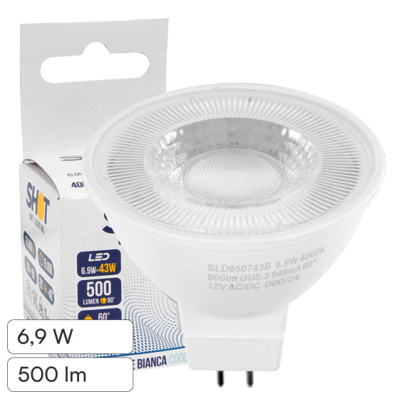 Bot Lighting LED GU5.3 (MR16) 6,9W Faretto Spotlight Bot Lighting LED GU5.3 (MR16) 6,9W Faretto Spotlight
