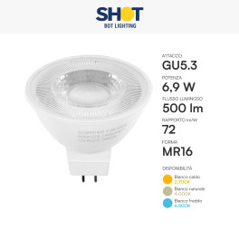 Bot Lighting LED GU5.3 (MR16) 6,9W Faretto Spotlight