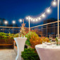 Immagine 5 - V-Tac VT-71020 Catena 10W da 20 Lampadine LED Mini Globo Bianche IP44 - SKU 217439 / 217440