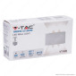 Immagine 4 - V-Tac VT-846 Lampada LED da Muro 5W Wall Light Bianca con 6 LED SMD Applique IP65 - SKU 218613 / 218614