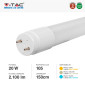 Immagine 5 - V-Tac VT-1577 Tubo LED SMD Nano Plastic T8 G13 20W Lampadina 150cm con Starter - SKU 216265 / 216309 / 216310