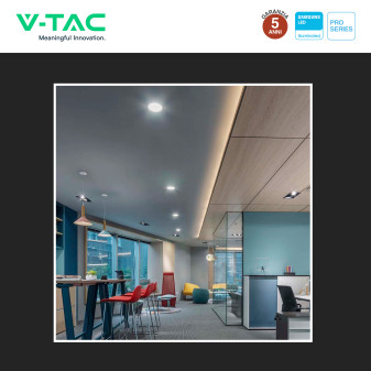 V-TAC PRO VT-61006 Mini Pannello LED Rotondo 6W SMD da Incasso