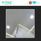 Immagine 7 - V-Tac Pro VT-61006 Pannello LED Quadrato 6W SMD Chip Samsung da Incasso con Driver - SKU 104801 / 104811 / 104821