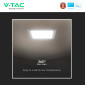 Immagine 10 - V-Tac Pro VT-61012 Pannello LED Quadrato 12W SMD Chip Samsung da Incasso con Driver - SKU 104831 / 104841 / 104851
