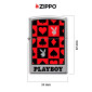 Immagine 4 - Zippo Accendino a Benzina Ricaricabile e Antivento con Fantasia Playboy Design - mod. 46733