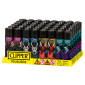 Clipper Large Accendino a Pietrina Grande Ricaricabile con Fantasia Dark Samurais - Box da 48 Accendini