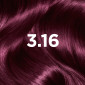 Immagine 2 - Garnier Color Sensation Colorazione Permanente in Crema Lunga Durata Effetto Seta con Olio di Rosa Colore 3.16 Viola Profondo