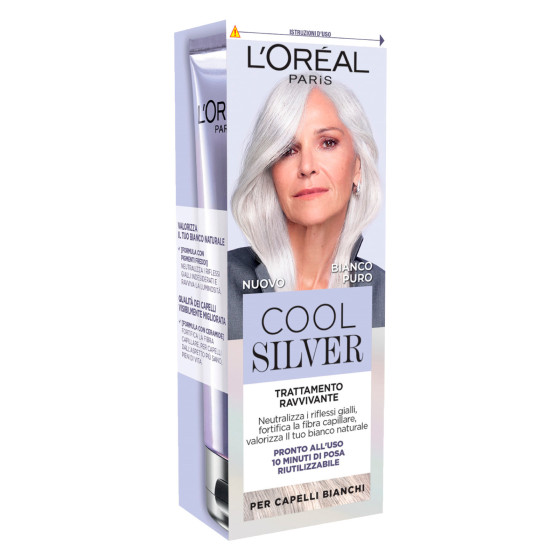 L'Oréal Paris Cool Silver Trattamento Capelli Bianchi Bianco Puro L'Oréal Paris Cool Silver Trattamento Capelli Bianchi Bianco Puro