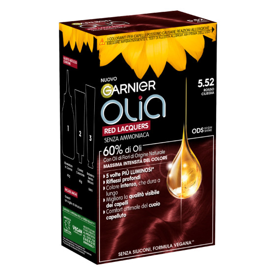 Garnier Olia Red Lacquers Tinta Permanente Colore 5.52 Rosso Ciliegia Garnier Olia Red Lacquers Tinta Permanente Colore 5.52 Rosso Ciliegia