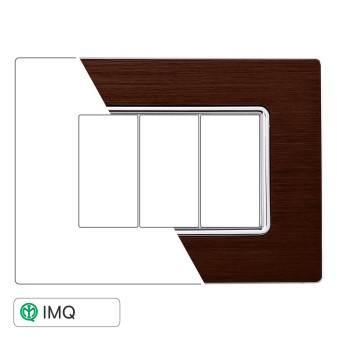 PLACCA ALLUMINIO 3P BRONZO - modello MT86310
