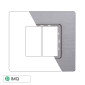 Immagine 1 - ETTROIT SOLAR PLACCA ALLUMINIO 2P SILVER LUCIDO - Mod. MT86217 - Compatibile con BTicino MATIX