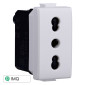 ETTROIT SOLAR PRESA BIPASSO 2+T 16A - Mod. MT2001 - Compatibile con BTicino MATIX