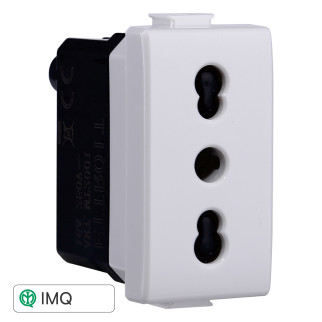 PRESA BIPASSO 2+T 16A - modello MT2001