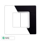 Immagine 1 - ETTROIT SOLAR PLACCA ALLUMINIO 2P NERO - Mod. MT86202 - Compatibile con BTicino MATIX