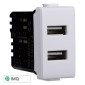 Immagine 1 - ETTROIT SOLAR PRESA USB 2POSTI 2.1AMH - Mod. MT2402 - Compatibile con BTicino MATIX