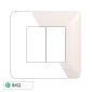 Immagine 1 - ETTROIT SOLAR PLACCA PLASTICA 2P BIANCA - Mod. MT83201 - Compatibile con BTicino MATIX