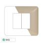 ETTROIT SOLAR PLACCA PLASTICA 2P SABBIA - Mod. MT83209 - Compatibile con BTicino MATIX