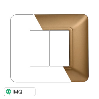 PLACCA PLASTICA 2P ORO - modello MT83211