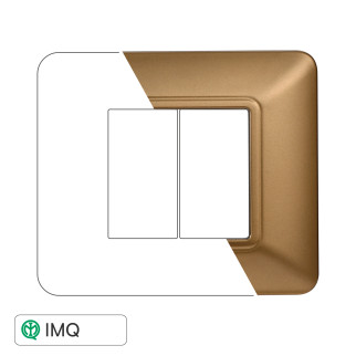PLACCA PLASTICA 2P ORO - modello MT83211