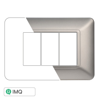 PLACCA PLASTICA 3P SILVER - modello MT83306