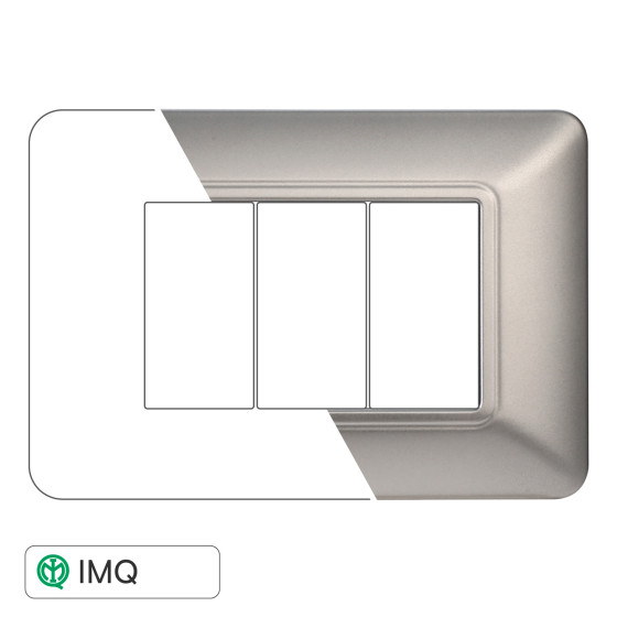 PLACCA PLASTICA 3P SILVER - modello MT83306 PLACCA PLASTICA 3P SILVER - modello MT83306
