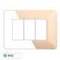 Immagine 1 - ETTROIT SOLAR PLACCA PLASTICA 3P SABBIA - Mod. MT83309 - Compatibile con BTicino MATIX