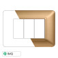 Immagine 1 - ETTROIT SOLAR PLACCA PLASTICA 3P ORO - Mod. MT83311 - Compatibile con BTicino MATIX